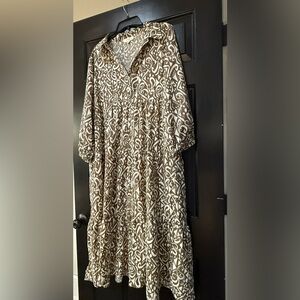 Umgee Plus Size Midi Dress